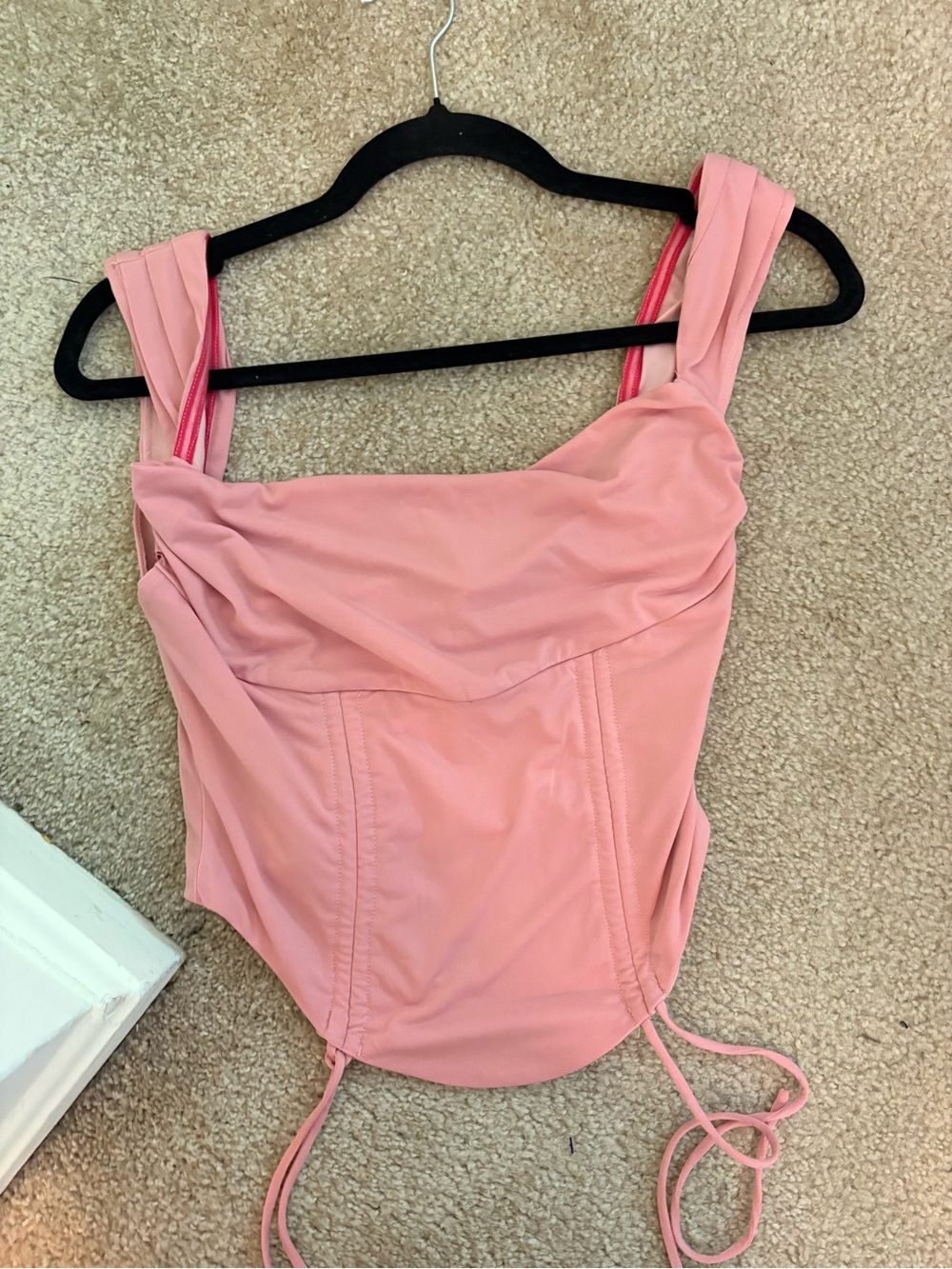 Tiger Mist Blush Pink Cowl Neck Tank